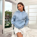 Ladies Sky Blue Hoodie Wholesale