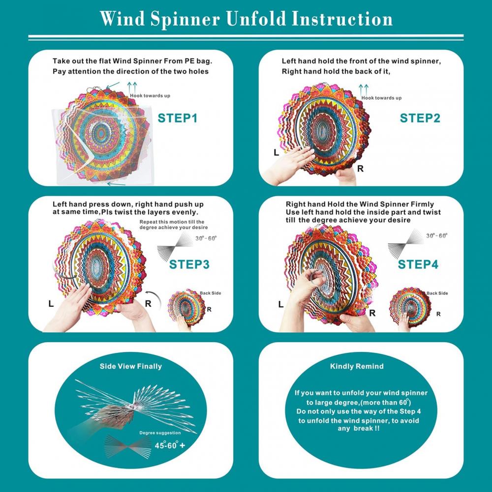 Paslanmaz çelik rüzgar spinner