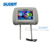 Suoer Grey 7 Inch Car Monitor Headrest Monitor