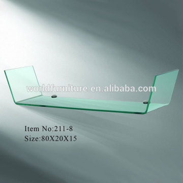 Clear glass CD rack of low price