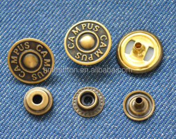 Metal Button Snaps for Leather Belts