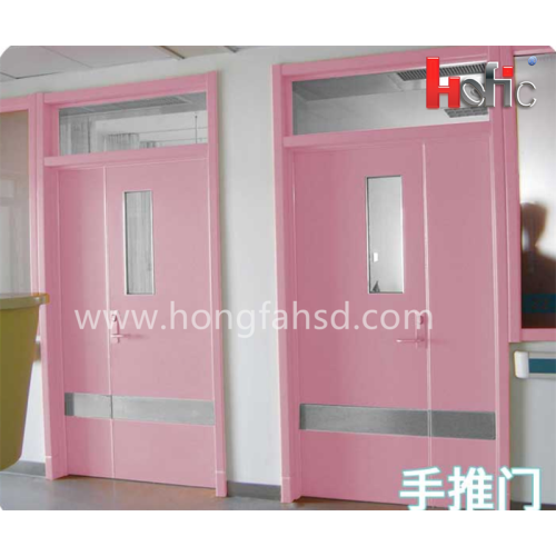 Stainless steel air tight interior hospital sliding door