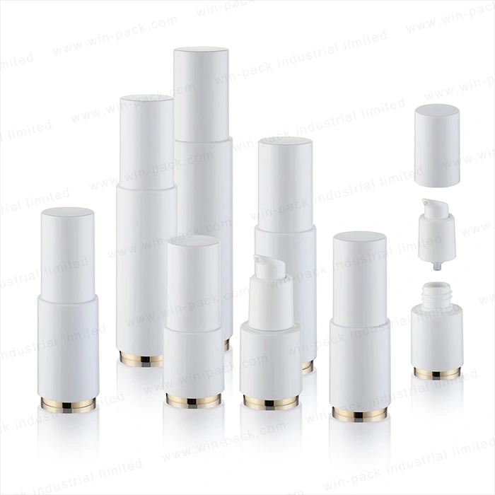 Winpack Empty Cosmetic Airless Pump Lotion Bottle with Clear Cap