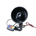 Black Plastic Three Button Police Siren Horn Speaker