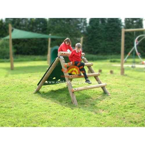 Wooden Playhouse Climber Net Panel Wall Playhouse