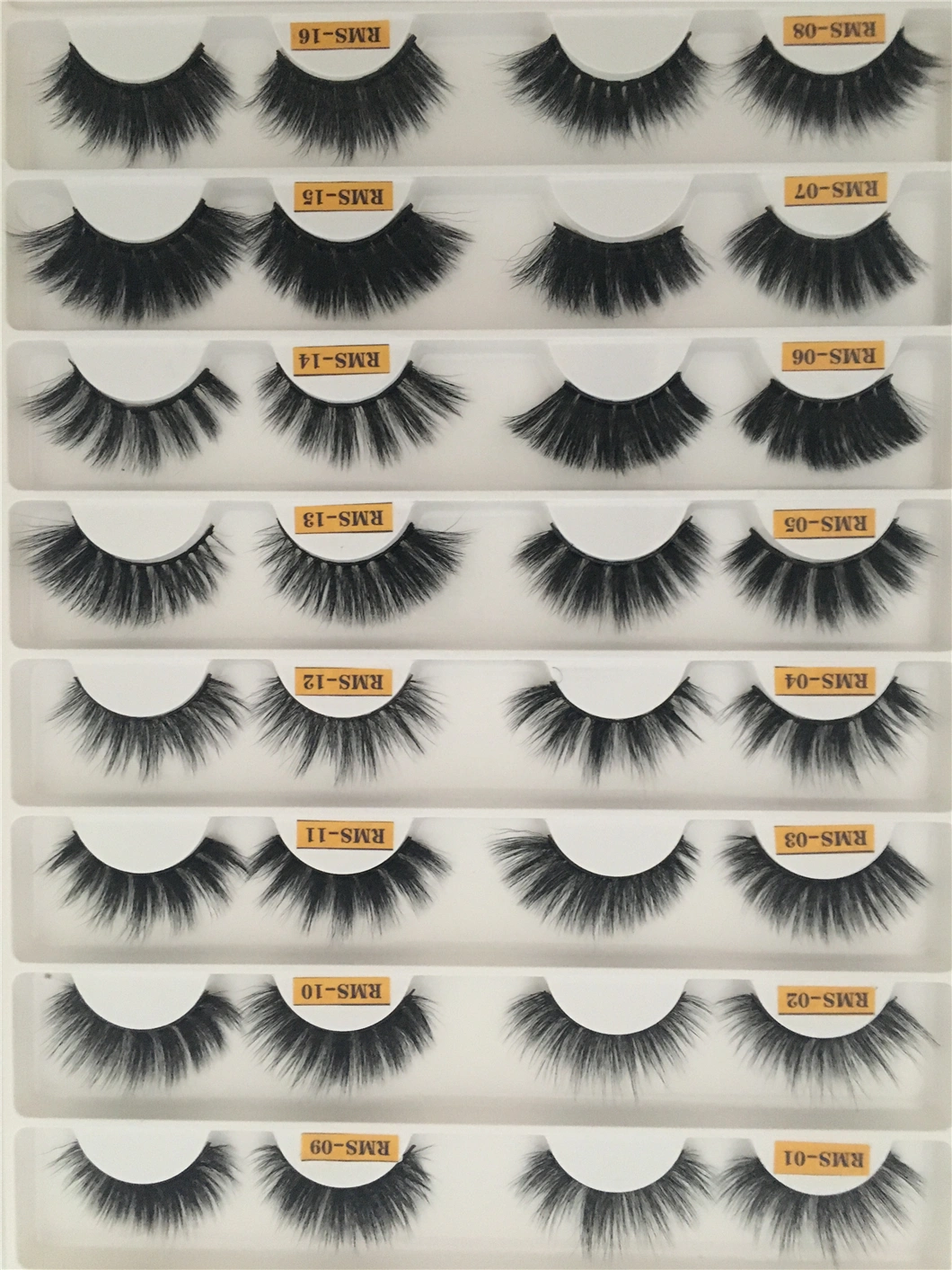 Wholesale 3D False Lashes Faux Mink Strip Eyelashes with Custom Package