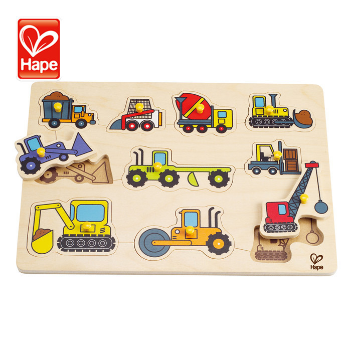 Painting new organic learn machines kids wooden diy 3d puzzles jigsaw