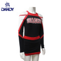 Pasadyang Metallic Fabric Youth Cheerleader Dress