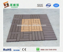 wpc interlocking deck tiles / composite interlocking floor tile
