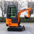 1 ton mini excavator dengan crawler ekstensi