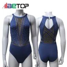 Full Sublimation Sleeveless Girls Gymnastic Leotards