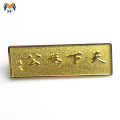Insignia de nombre de identificación de metal de oro personalizado personalizado