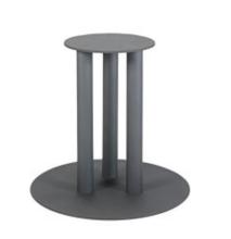 Restaurant Iron Table Legs Support Metal Steel Cover Dining Table Base D800xH730mm Steel table base round