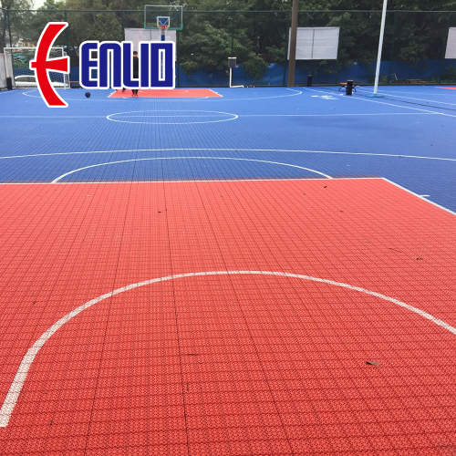 Matras lapangan basket outdoor yang saling terkait