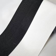 High-Quality Sustainable Ribbon Flat Knitted Elastic Webbing: Explore Black and White Elastic Bands