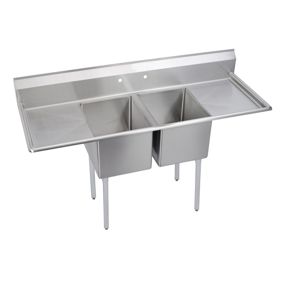 2 compartment sink