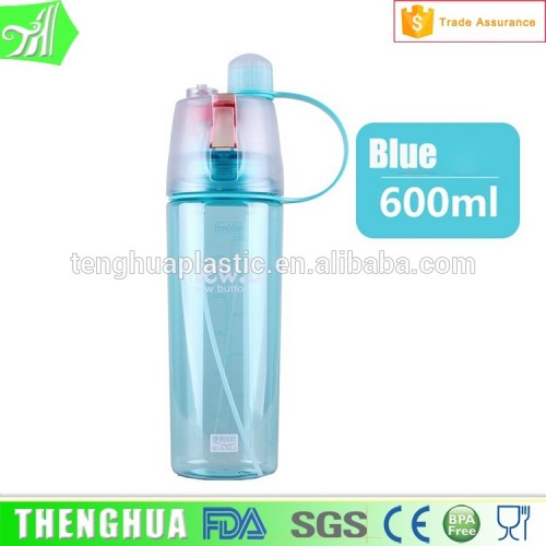 water bottle bpa free plastic spray bottle, sport water bottle with spray