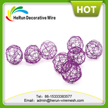 Aluminum craft colored wire balls