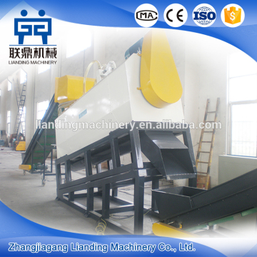 pet bottle label and cap removing machine