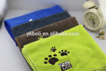 Personalised Embroidery Absorbing Dog Microfiber Pet Towel