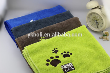 Personalised Embroidery Absorbing Dog Microfiber Pet Towel