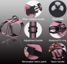Upgrade Fabric and Reflective Dog Harness