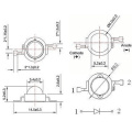 Sglodion LED Pwer Uchel 940nm IR LED 3W