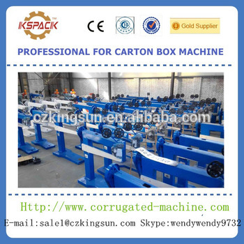 Corrugated carton box electric stapler machine