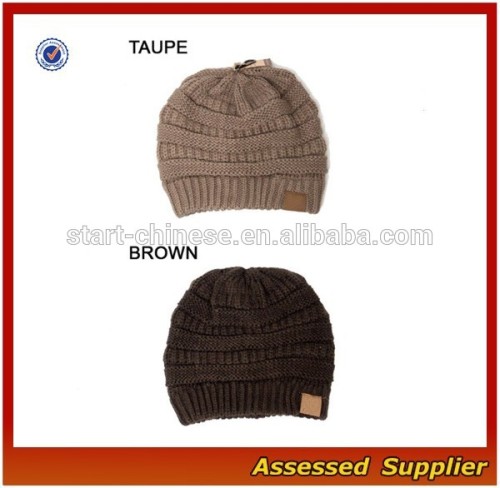 XJ01201/Wholesale knit beanie/knit slouchy beanie hat