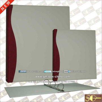 Faux leather O ring binder