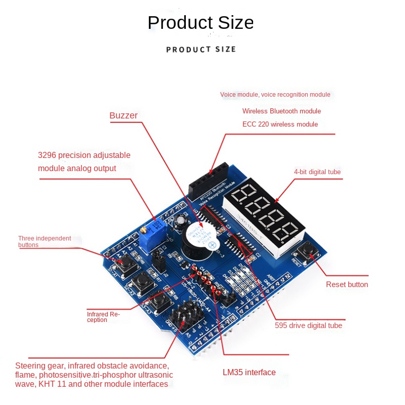 Multi-function expansion board Basic learning diy kit