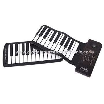 Flexible keyboard roll-up piano musical instruments