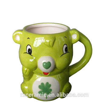 3D decorative handpainted ceramic animal bear coffee mug