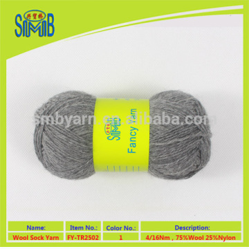 Wool manufacturers wholesale worsted wool blended yarn for baby sock knitting