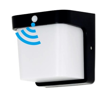 Square Outdoor Pir Motion Sensor Wall Light