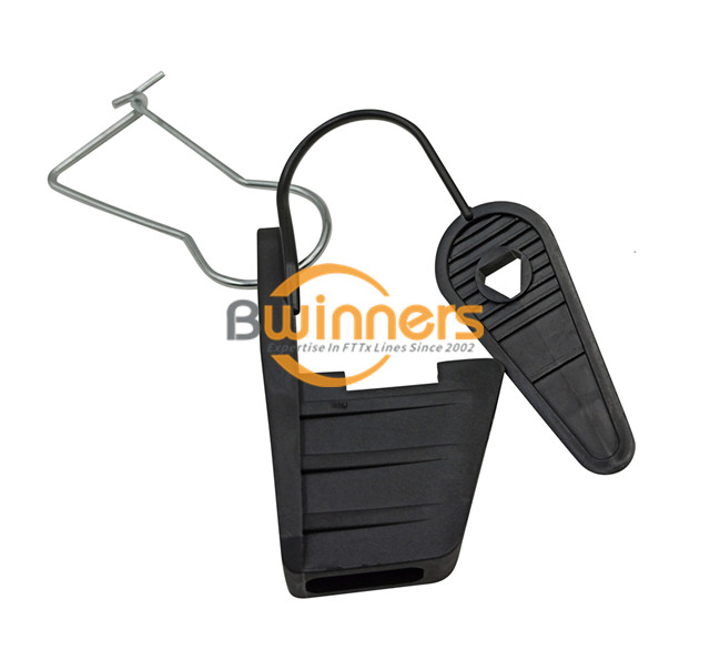 Fttx Removeable Plastic Drop Cable Anchor Clamp