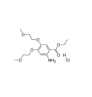 Ethyl2-아미노-4, 5-Bis(2-Methoxyethoxy) benzoatehydrochloride CAS 183322-17-0