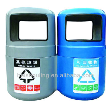 Twins Round fiber glass Dustbin