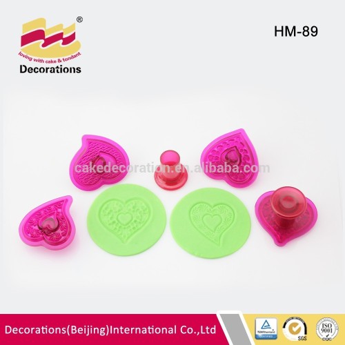 Acrylic heart shape cake decoration Cutter