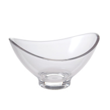 Clear Plastic Oval Irregular Shape Salad Bowl