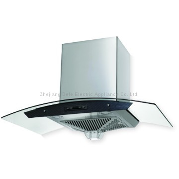 cooker hood Stainless steel Electronic Button Arc Waveform Glass Rang