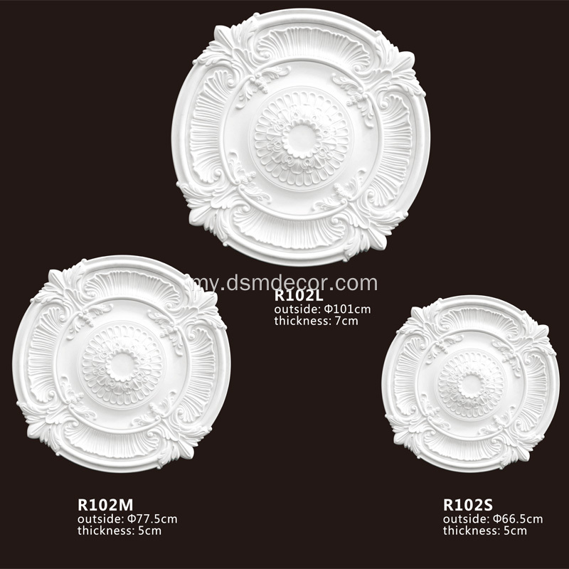 Polyurethane ခေတ်မီ Ceiling Rose အသစ်