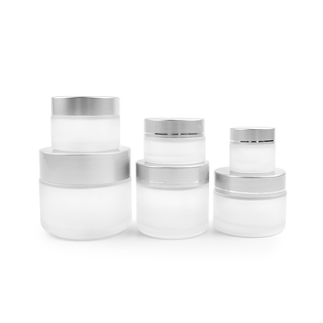 10g Cosmetic Frosted Glass Cream Jar With Lid