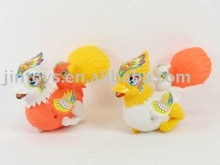 Plastic Animal Toy, Pull Line Chicken with 2 Different Color