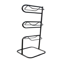 Three-tier vertical saddle rack