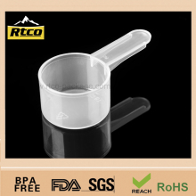 deep clear round plastic disposable measuring spoons