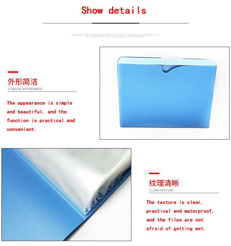 photocard binder office file organizer portfolio Filing Products index cards leather presentation folder  set a4 document holder