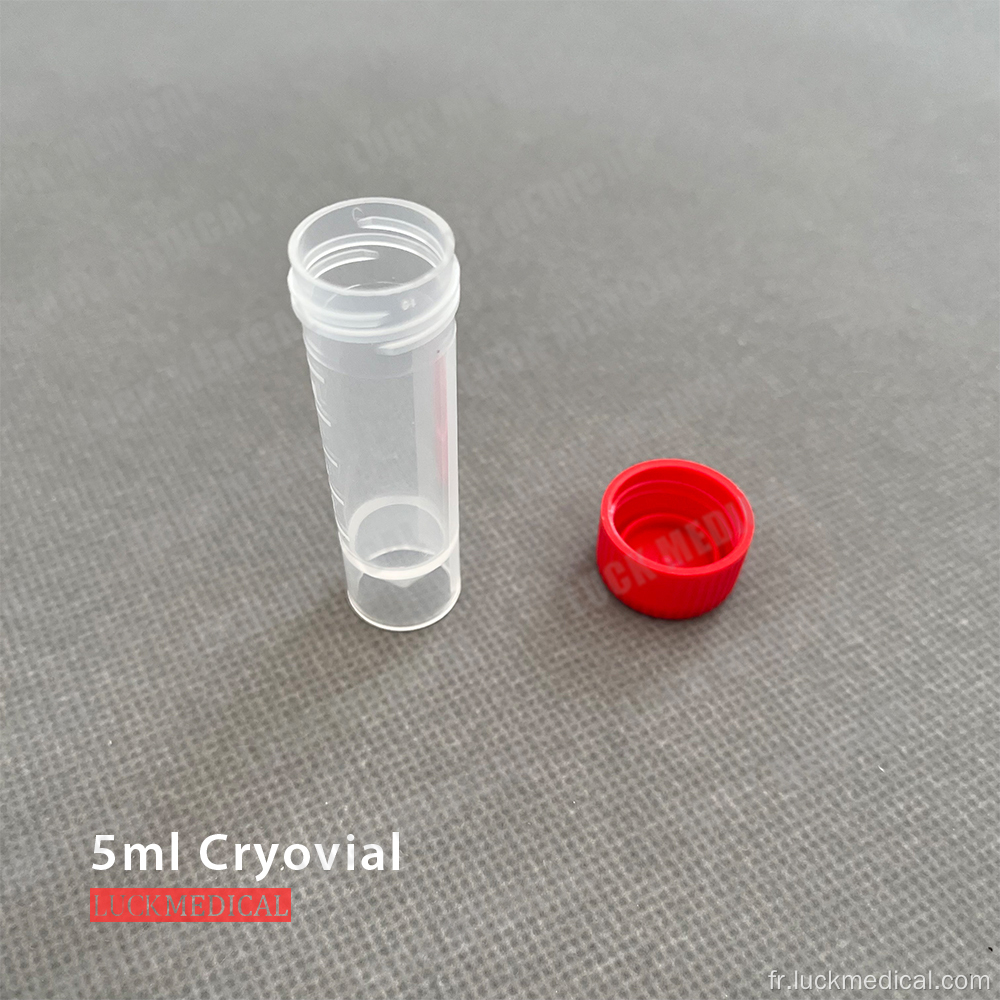 Spécimen Storage Cryovials 5 ml de laboratoire Utilisation