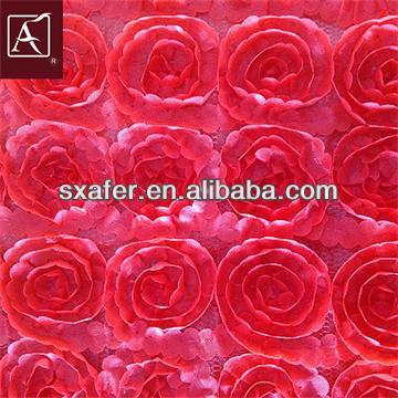 Taffeta Ribbon Embroidery Fabric For Dress