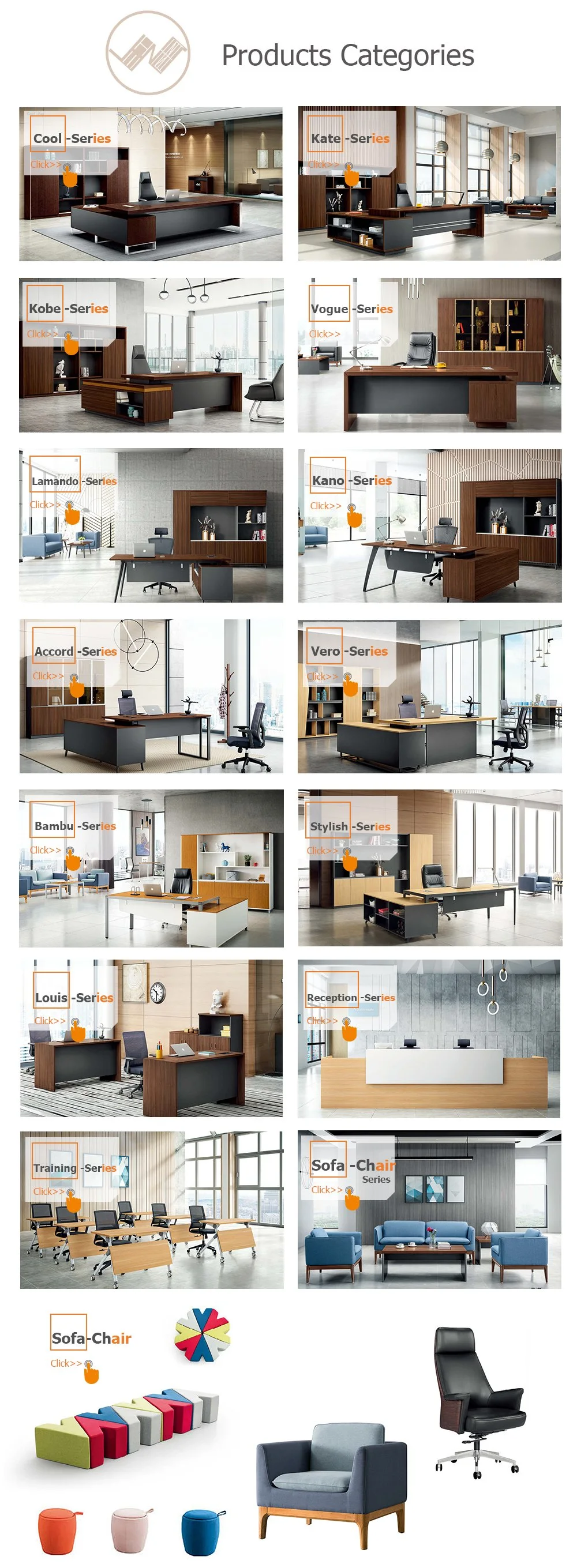 Custom Modern New Design Wooden Furniture Conference Office Table